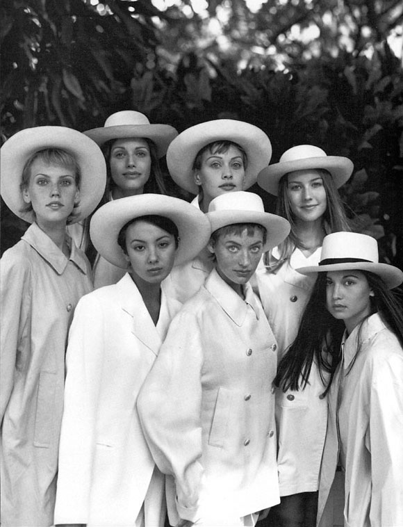 Vogue Models in Panama Hats Italian Vogue did a multipage photo feature 