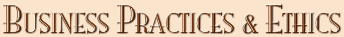 About Us: Business Practices and Ethics