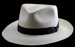 $1,000 Panama Hat blocked in the Classic Fedora style.