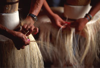 Weaving Montecristi Panama hats