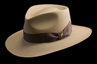 Kentucky Smith Cocoa genuine Panama hat - top view 