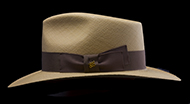 Kentucky Smith Cocoa genuine Panama hat - side view