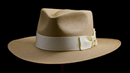 Kentucky Smith Cocoa genuine Panama hat - ivory ribbon