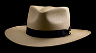 Kentucky Smith Cocoa genuine Panama hat - black ribbon