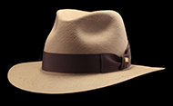 Classic Fedora Cocoa genuine Panama hat