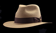 Classic Fedora Cocoa genuine Panama hat