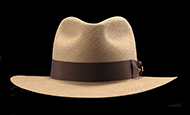 Classic Fedora Cocoa genuine Panama hat