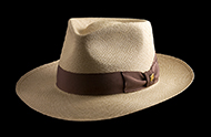 Classic Fedora Cocoa genuine Panama hat