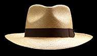 Classic Fedora Cocoa genuine Panama hat