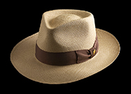 Classic Fedora Cocoa genuine Panama hat