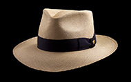 Classic Fedora Cocoa genuine Panama hat