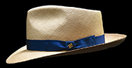 Classic Fedora Cocoa genuine Panama hat