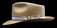 Classic Fedora Cocoa genuine Panama hat