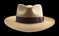 Classic Fedora Cocoa genuine Panama hat