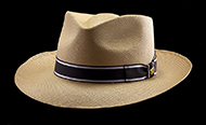 Classic Fedora Cocoa genuine Panama hat